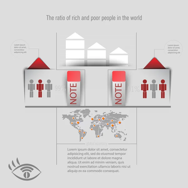Infographics hafif bir arka plan üzerinde. İş için Infographics.