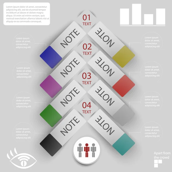 Elemente der Infografik für Aufkleber und Etiketten — Stockfoto