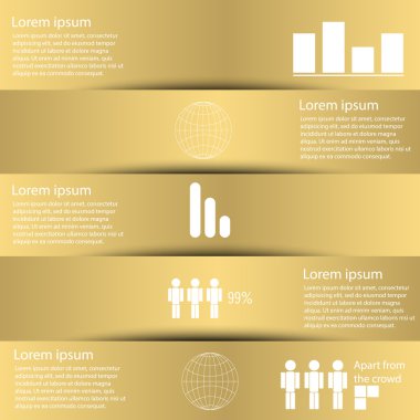 Infographics çıkartmaları ile