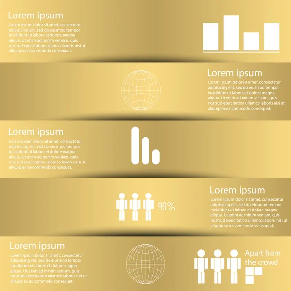 Infográficos com adesivos —  Vetores de Stock