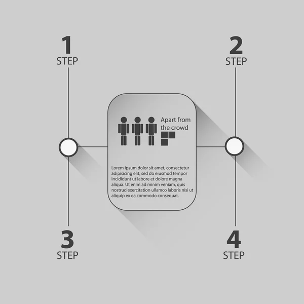 Web sitenize veya Infographic için kağıt afiş tasarım şablonları. Vektör