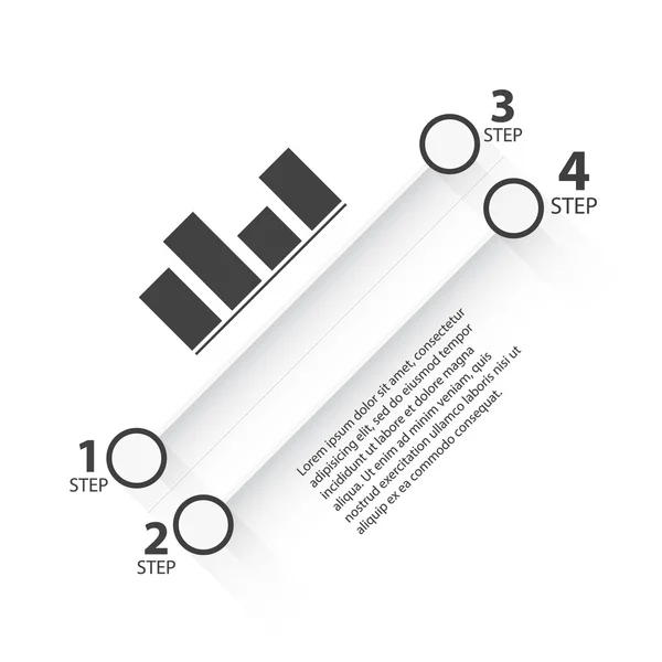 Plantillas de diseño de pancartas de papel para su sitio web o infografía. Vector — Vector de stock