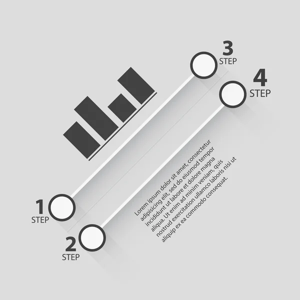 Modelos de design de banner de papel para seu site ou infográfico. Vetor — Vetor de Stock