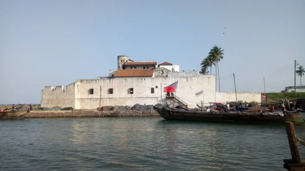Kasteel Elmina Een Oud Europees Fort Stad Elmina Ghana Stockfoto