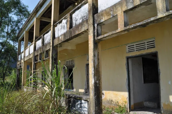 Abandoned school on Cat Ba Island in Ha Long Bay, Vietnam.