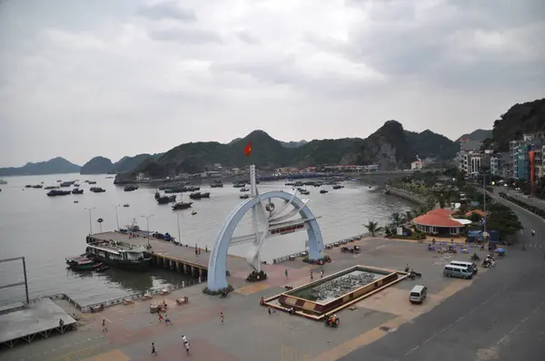 Portul Insulei Cat Din Long Bay Vietnam — Fotografie, imagine de stoc