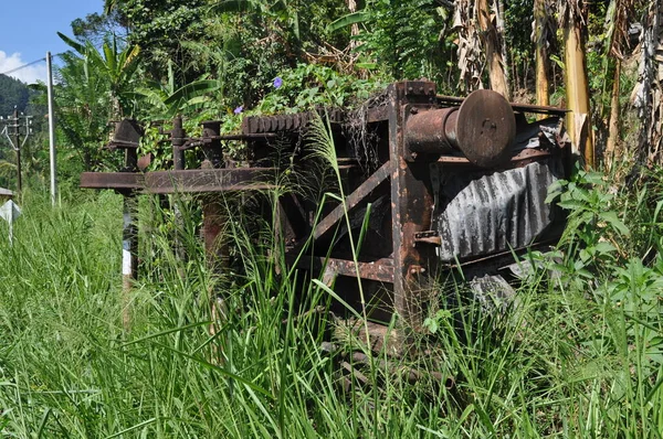 Vehículo Carga Abandonado Junto Una Carretera Ferroviaria Sri Lanka — Foto de Stock