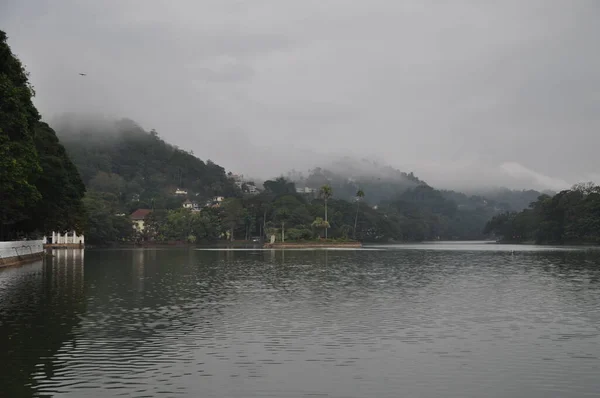 Blick Auf Den Kandy Lake Sri Lanka — Stockfoto