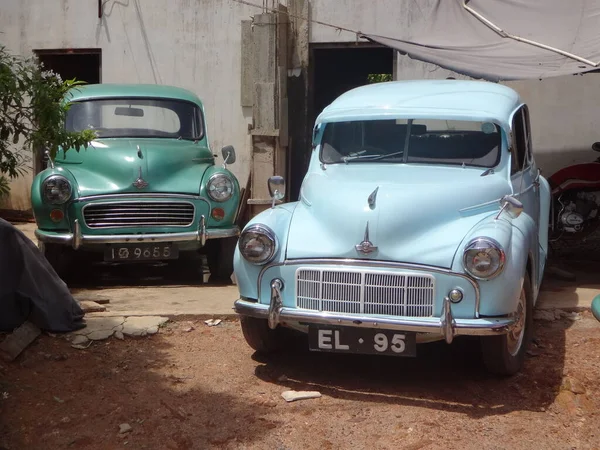 Відреставровані Машини Морріса Вулицях Галле Шрі Ланка Стокове Фото