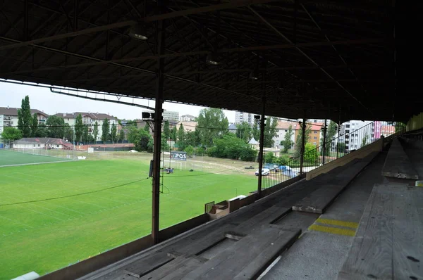 BKV Utcai Stadyumu 'nun ana standı Elore SC, Budapeşte.