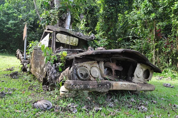 Choque Coche Selva Belice — Foto de Stock