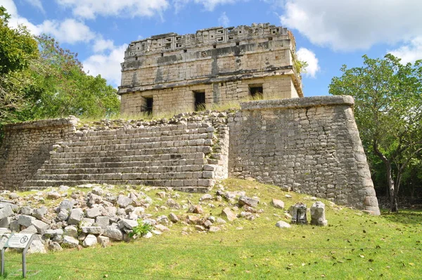 墨西哥Chichen Itza考古遗址圣殿 — 图库照片