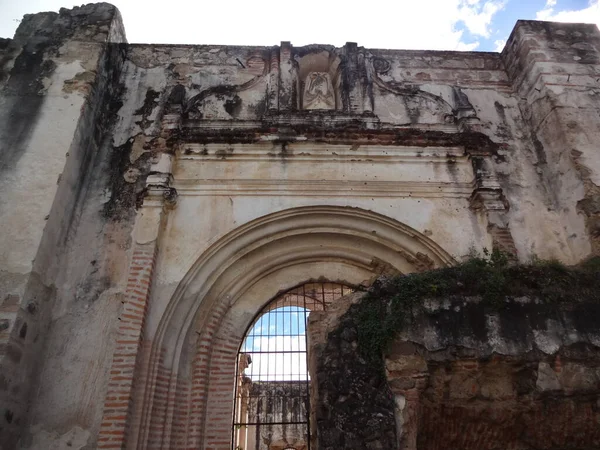 Hancur Gereja Kota Antigua Guatemala — Stok Foto