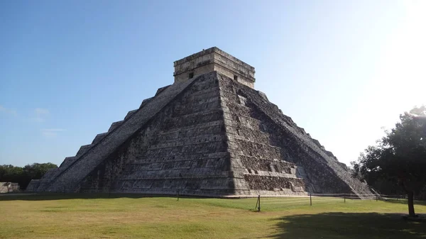 Temple Kukulcan Sur Site Archéologique Chichen Itza Mexique — Photo