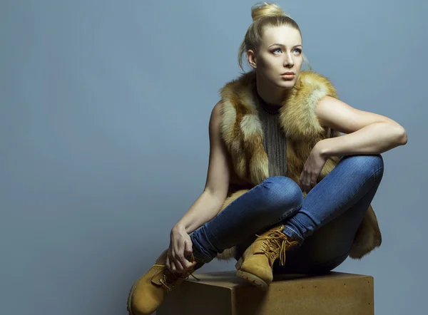 ᐈ 60s Biker Girl Outfits Stock Photos Royalty Free Fur Boots