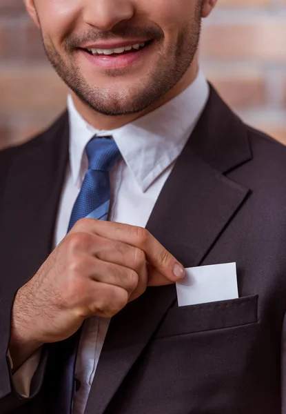 Joven empresario atractivo — Foto de Stock