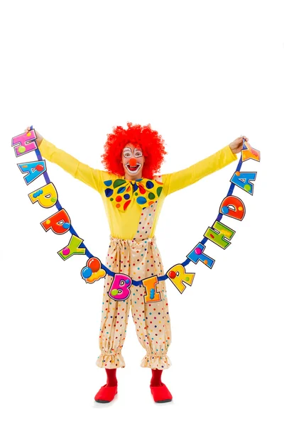 Grappige speelse clown — Stockfoto