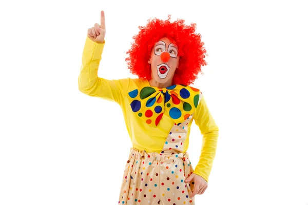 Grappige speelse clown — Stockfoto