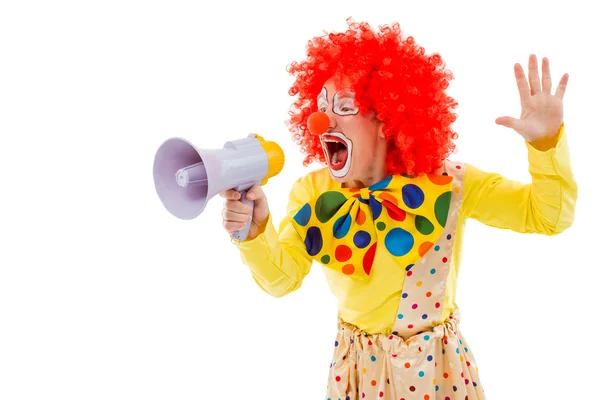 Roliga lekfulla clown — Stockfoto