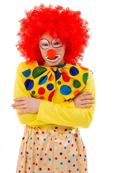 Lustiger verspielter Clown — Stockfoto