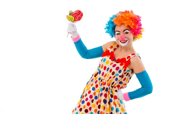 Drôle ludique clown — Photo