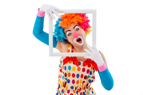 Funny playful clown — Stock Photo, Image