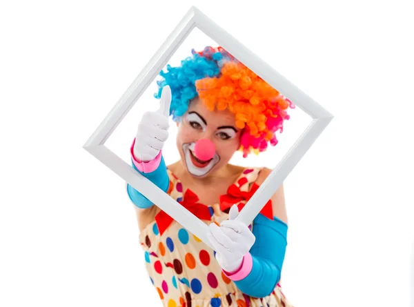 Funny playful clown — Stock Photo, Image