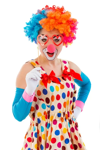 Drôle ludique clown — Photo