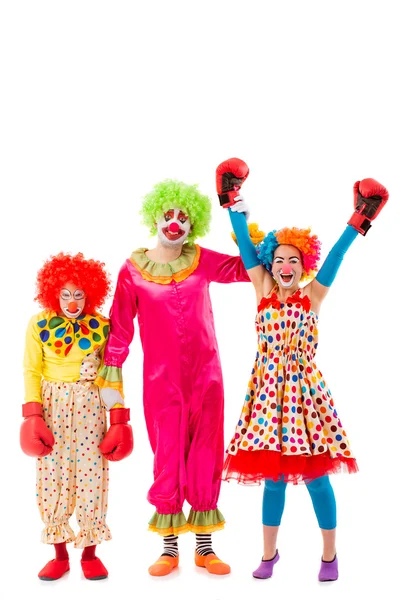 Roliga lekfulla clown — Stockfoto