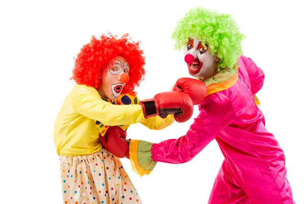 Lustiger verspielter Clown — Stockfoto