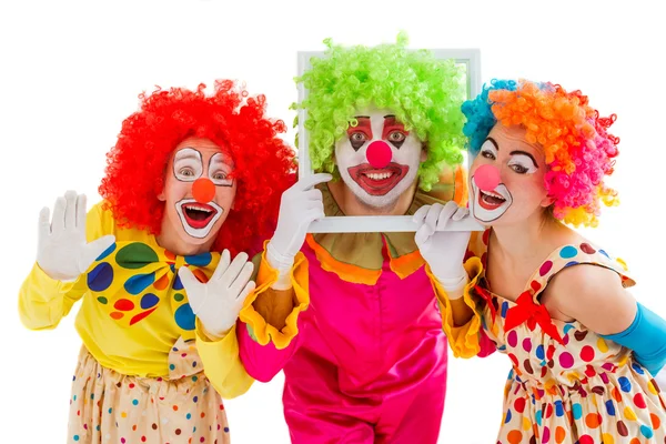 Lustiger verspielter Clown — Stockfoto