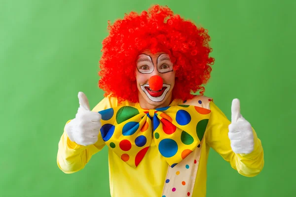 Grappige speelse clown — Stockfoto