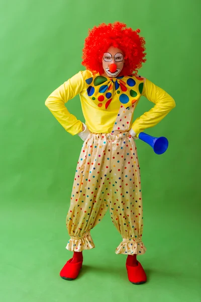 Grappige speelse clown — Stockfoto