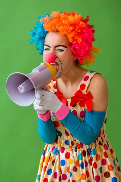 Buffo clown giocoso — Foto Stock