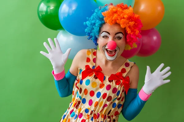 Payaso divertido juguetón — Foto de Stock