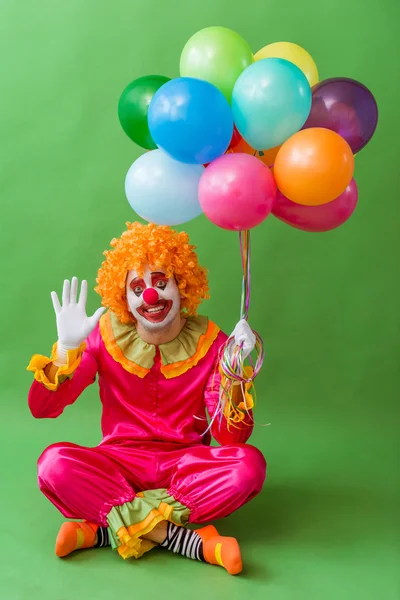 Grappige speelse clown — Stockfoto