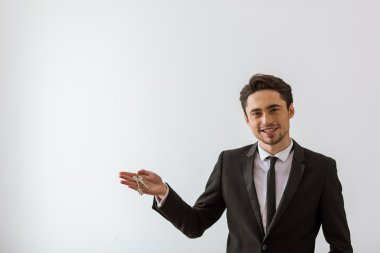 yakışıklı genç işadamı