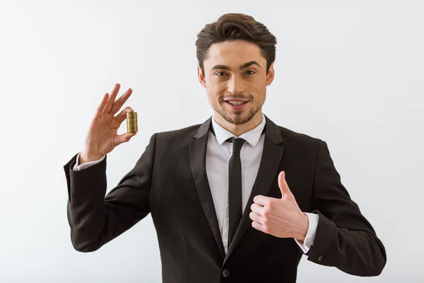 Guapo joven hombre de negocios —  Fotos de Stock