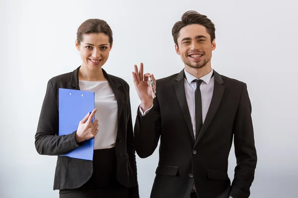 Attraktive Geschäftsleute — Stockfoto