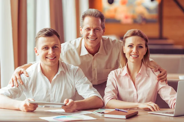 Business lunch at restaurant — Stock Photo, Image