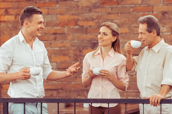 Business lunch at restaurant — Stock Photo, Image