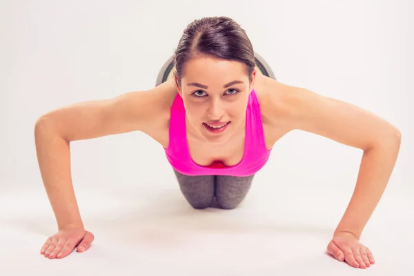 Attractive sports girl — Stock Photo, Image