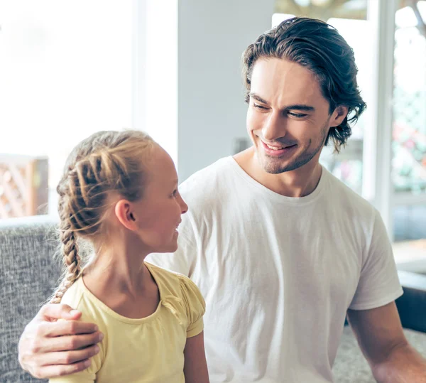 Far och dotter — Stockfoto