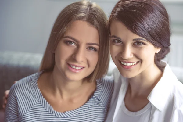 Girls at home — Stock Photo, Image