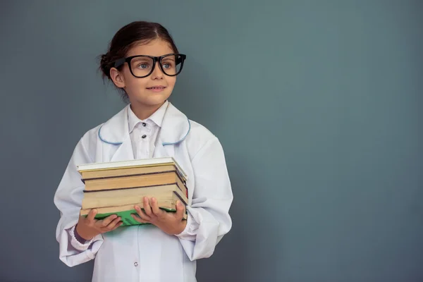 Charming little school girl — Stock Photo, Image