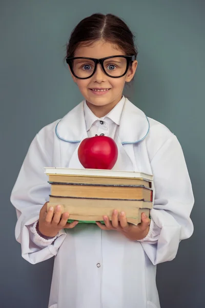 Charming little school girl — Stock Photo, Image