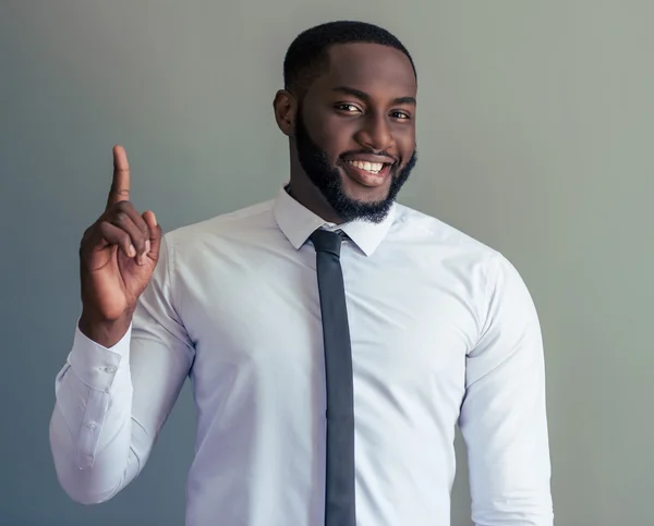 Handsome Afro American businessman — Stock Photo, Image