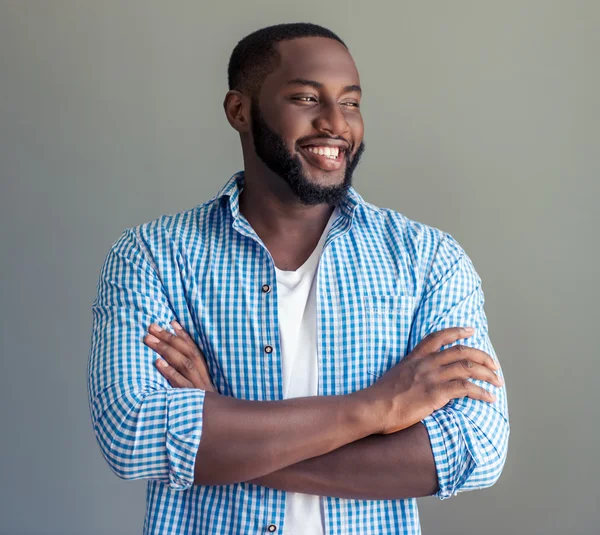 Snygg Afro amerikansk affärsman — Stockfoto