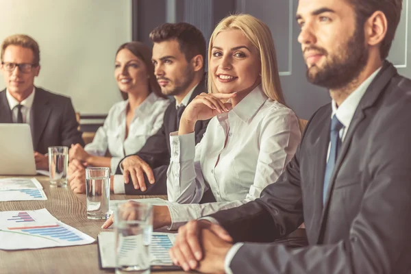 A konferencián üzletemberek — Stock Fotó