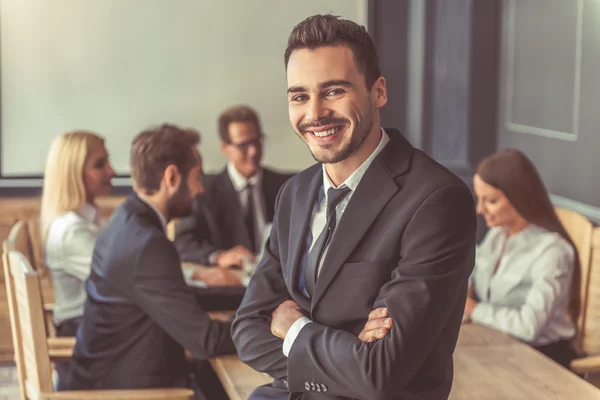 Affärsmän på konferensen — Stockfoto